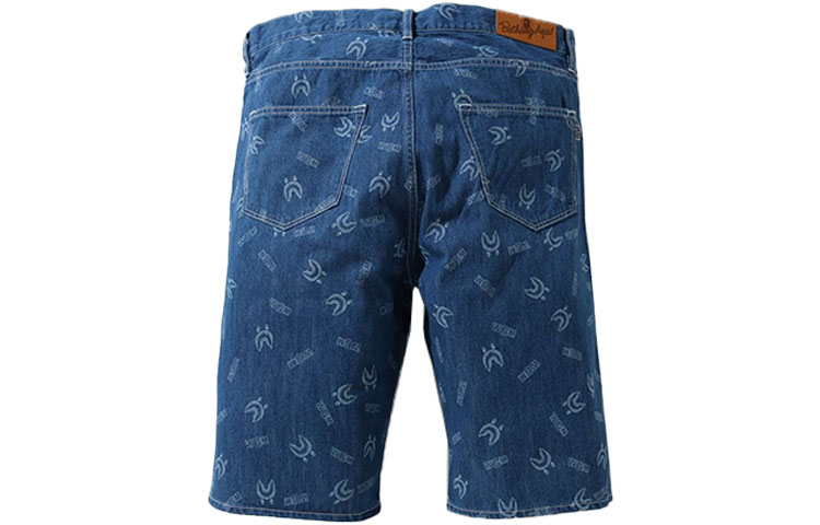 Мужские шорты A BATHING APE Shark Denim (индиго) — фото 2