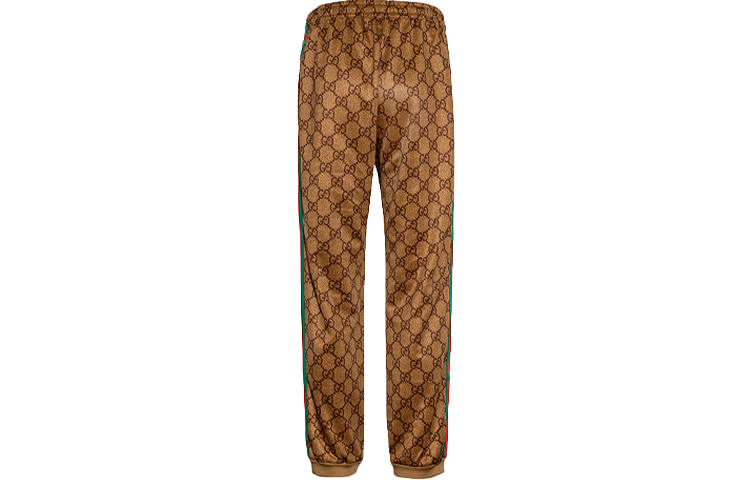 Мужские штаны Gucci FW18 GG (коричневые) — фото 2