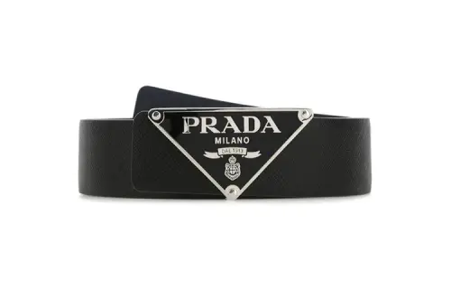 PRADA Leather Belts Men's 3.5cm
