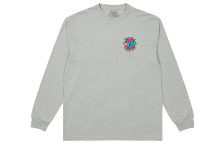 Мужской свитшот Palace Venture Longsleeve (серый) — фото 2