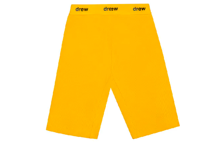 Drew house Letter Logo Series Sports Shorts Unisex Gold Moderate