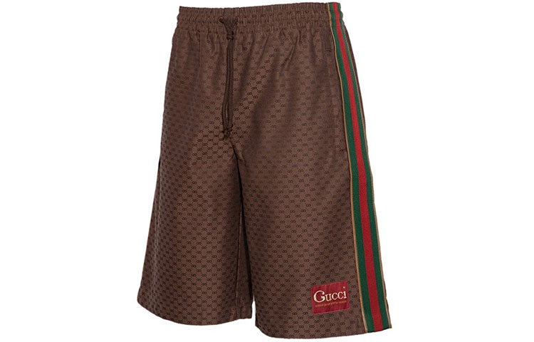 Мужские штаны Gucci 623220-XJCKV-2178 (коричневые) — фото 3