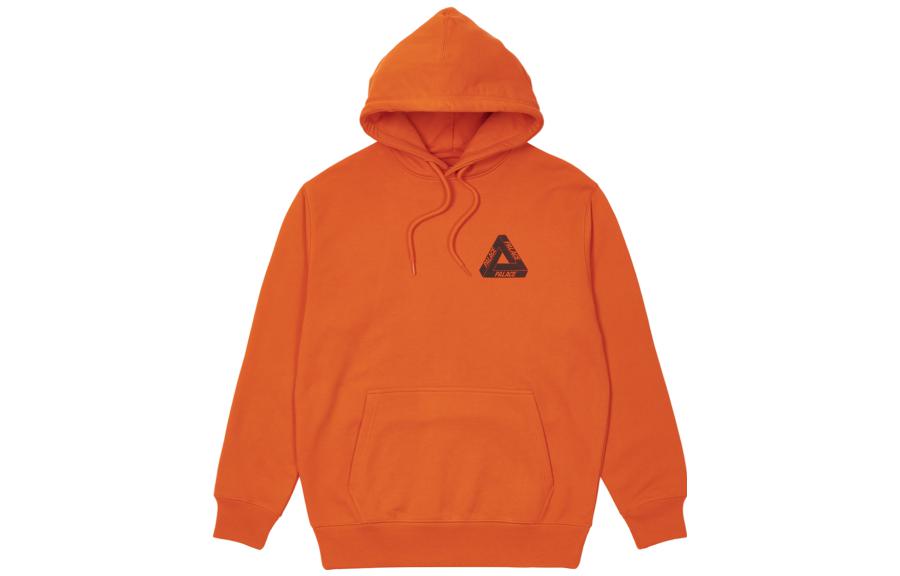 Худи Palace Tri-mesh Hood Logo (оранжевое) — фото 2
