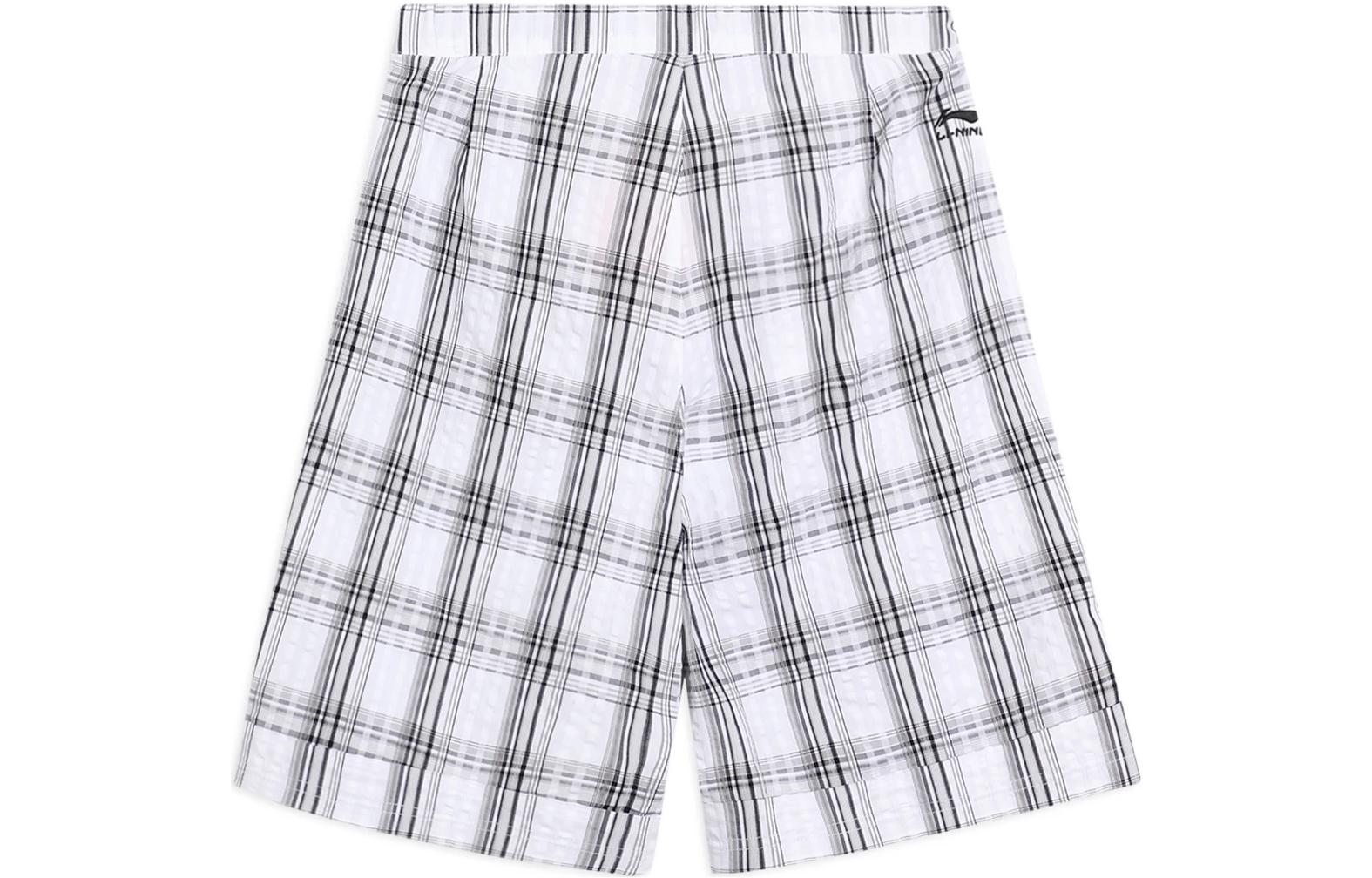 Li Ning Sports Trendy Collection Sports Shorts Men’s White Moderate