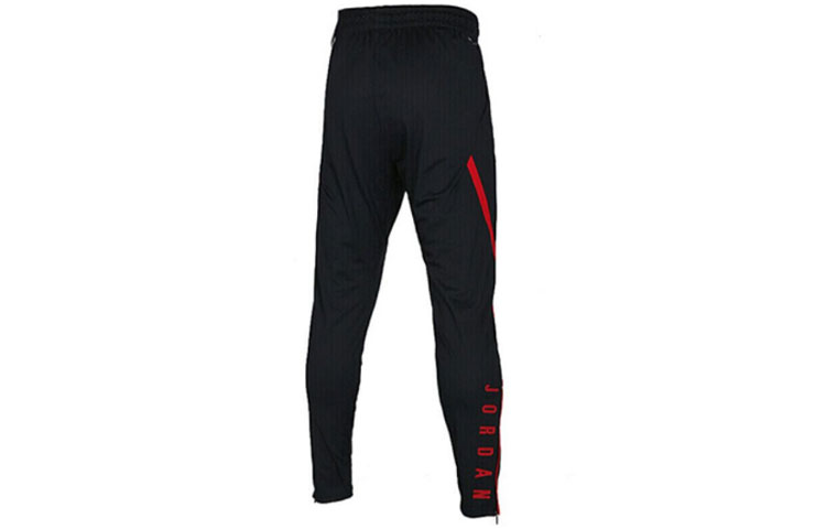 Jordan Knitted Sweatpants Men’s Black Red