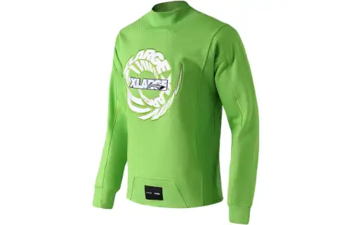 Li Ning x XLARGE Sports Fashion Collection Embroidery Letter Pattern Fleece Lined Pullover Sweatshirt Men's