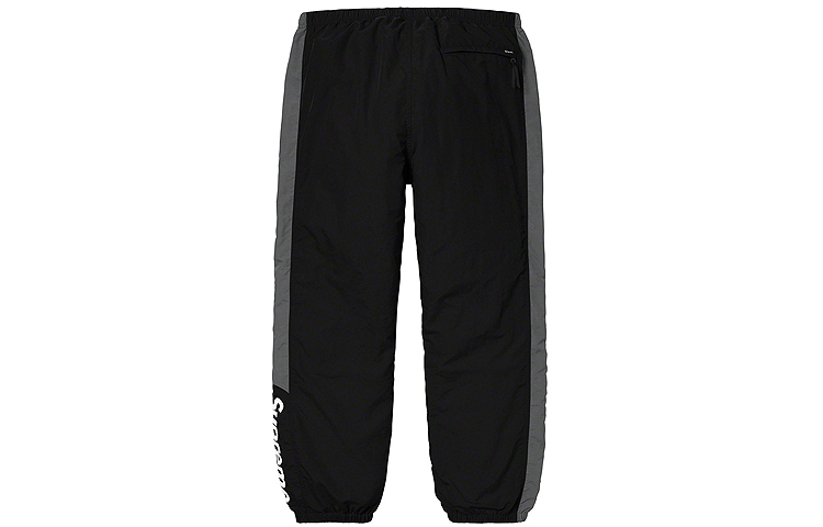 штаны Supreme FW19 Side Logo Track Pant logo (черный) — фото 2
