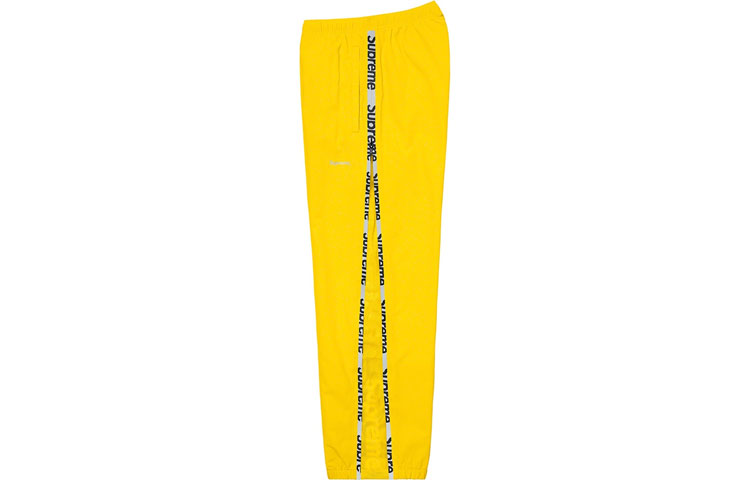 Штаны Supreme Reflective Zip Track Pant (черные) — фото 3