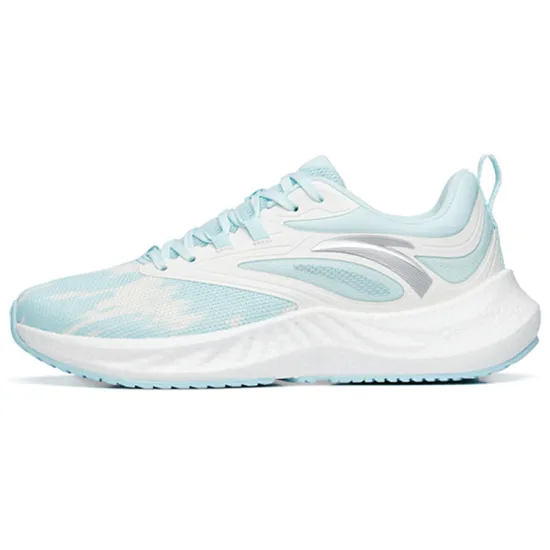 ANTA Martian Foam Running Shoes Women's Low-Top Glacier Blue/Silver/Ivory White