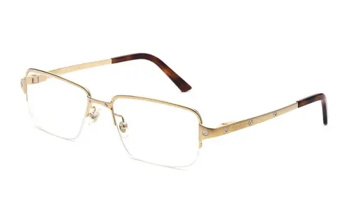 Cartier Prescription Glasses Unisex Gold