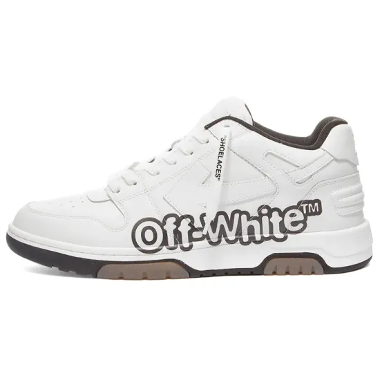 OFF-WHITE Out Of Office OOO Low Tops 'OFF-WHITE' White Black