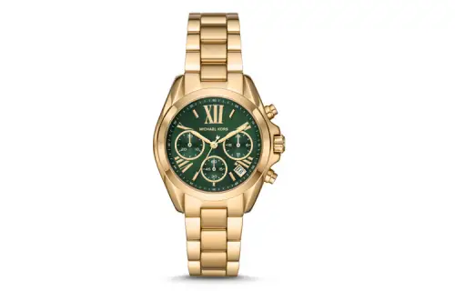 MICHAEL KORS Wrist Watches Quartz Movement Stainless Steel Watchband 36mm Green Dial Women's Watch