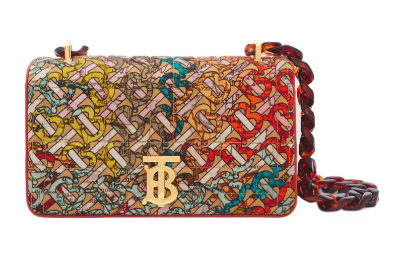Burberry Lola Bag Sheepskin Crossbody Bag, Shoulder Bag Women's Multicolor