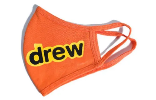Drew house Face Masks Unisex Orange