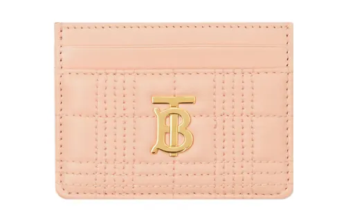 Burberry Lola Bag Sheepskin Card Holder Card Holder Women's Candy Color, Peach Pink