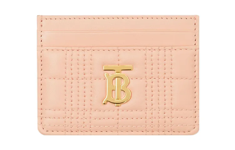 Burberry Lola Bag Sheepskin Card Holder Card Holder Women's Candy Color, Peach Pink