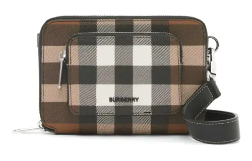 Burberry Cotton Crossbody Bag, Shoulder Bag Men's Dark Birch Brown