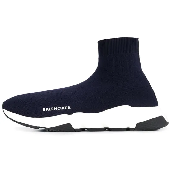 Balenciaga Speed Trainer Navy White Sole