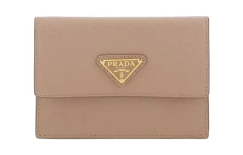 PRADA Saffiano Leather Wallet Women's