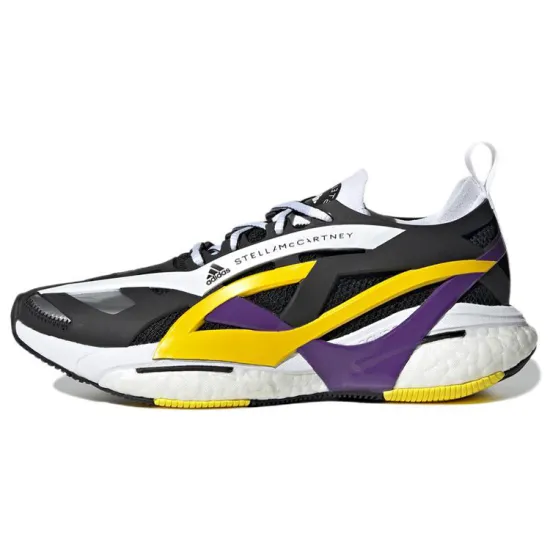Adidas Solarglide Stella McCartney Core Black Active Purple Shock Yellow Women's