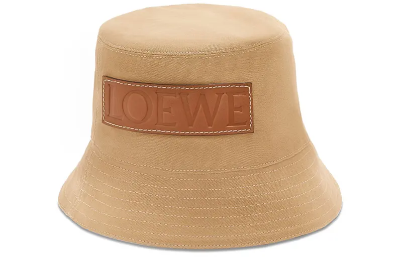 Loewe 2000s logo-patch cotton bucket hat