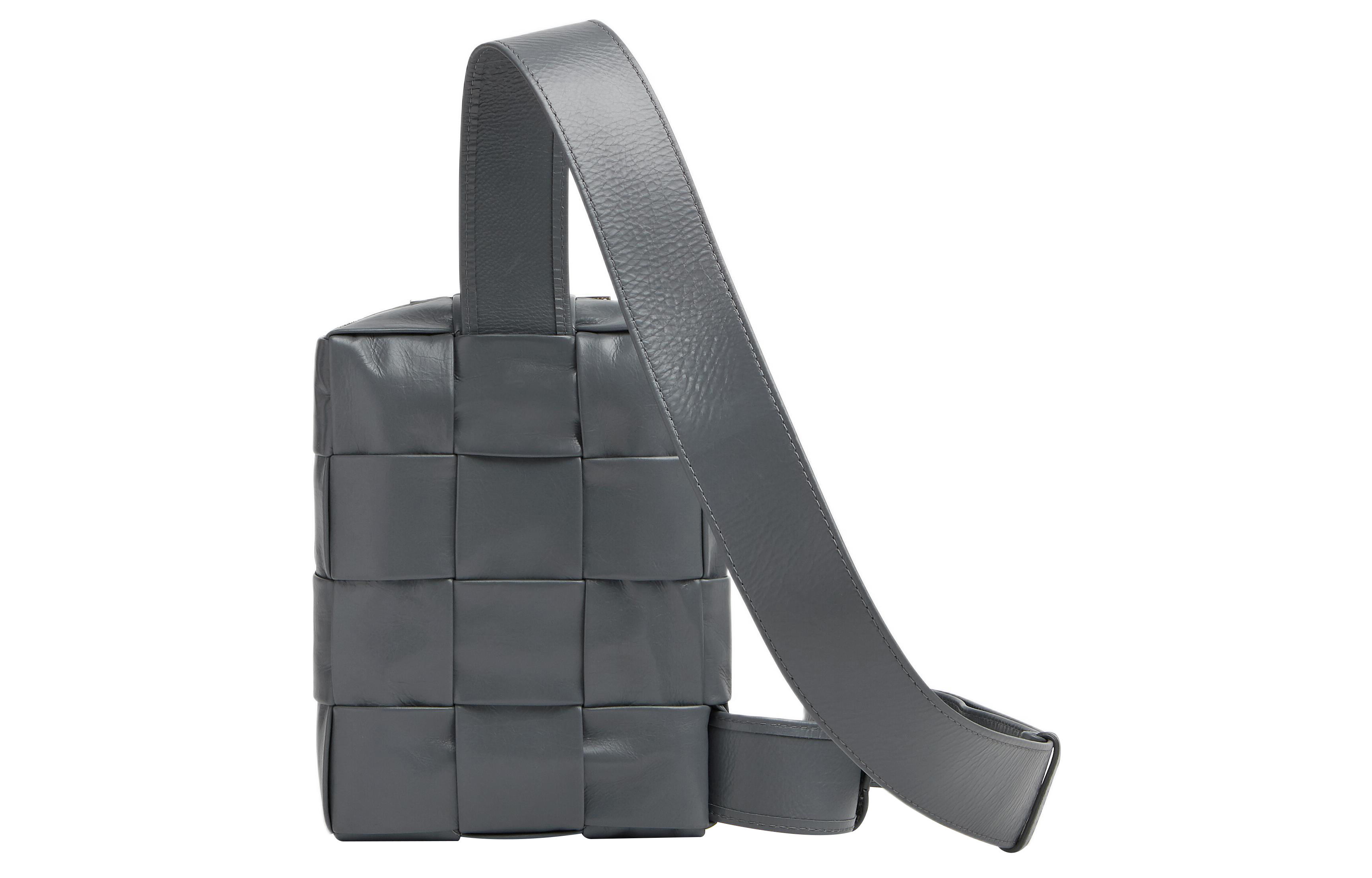 Мужская сумка Bottega Veneta BV Intreccio (серая) — фото 3