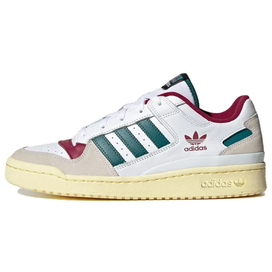 Adidas Forum Low White Teal Burgundy