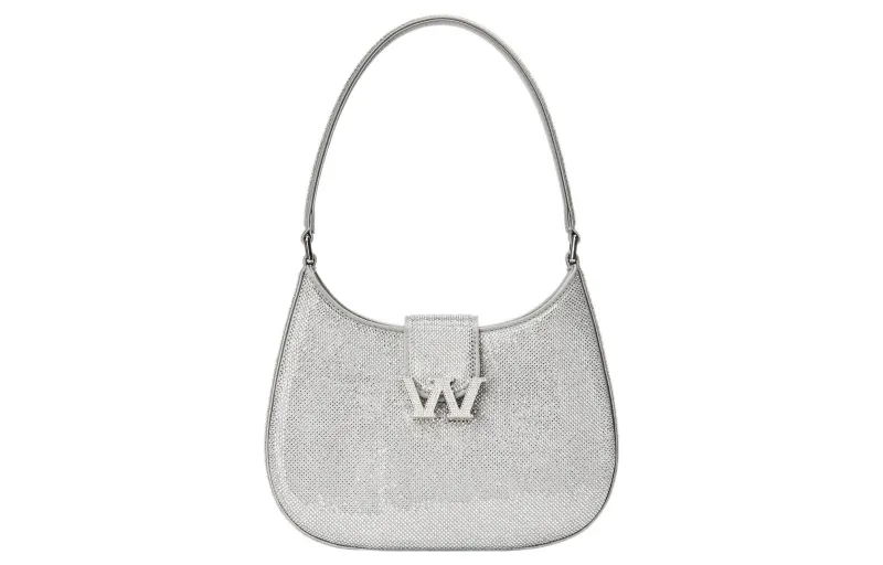 Alexander Wang W Legacy Polyester Shoulder Bag, Handbag Small Women's Silver