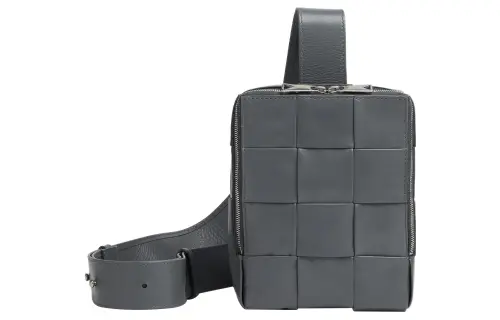 Bottega Veneta Calfskin Sling Bag Men's Gray