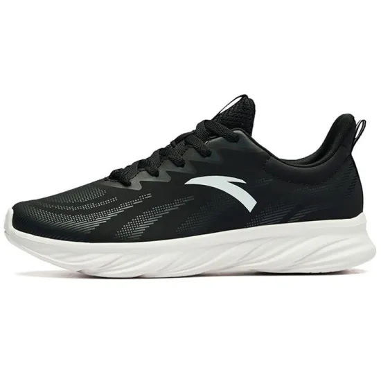 ANTA Running Shoes Men Low-Top Black/Carbon Gray/Ivory White