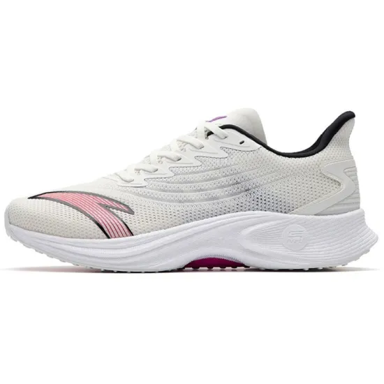 ANTA MACH 2.0 Running Shoes Men Low-Top Ivory White/Dragon Purple/Black