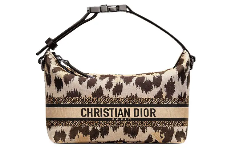 DIOR DiorTravel Technical Fabric Clutch Lunch Bag Handbag Small Women's Beige