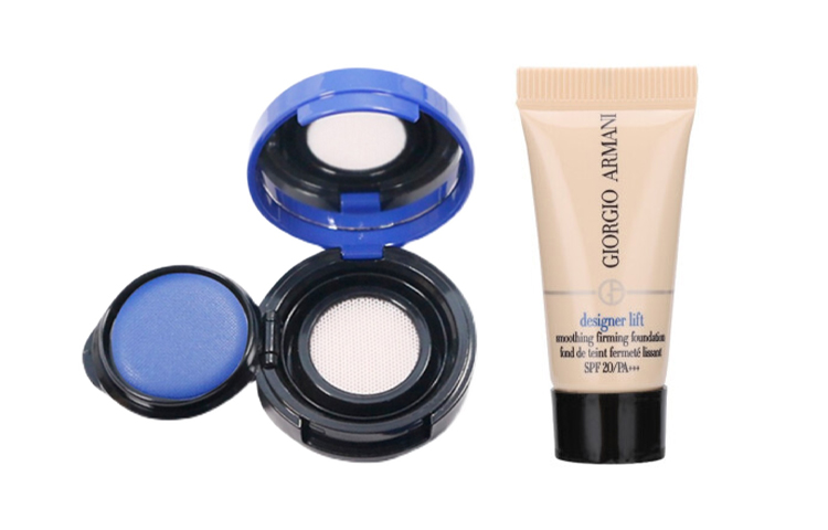 Armani, makeup primer, set, nutritious foundation, sample, 5 ml, 3 shade, 2g