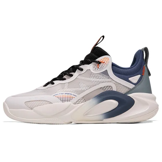 XTEP AG LVL UP 1 Casual Shoes Men Low-Top White Black Blue