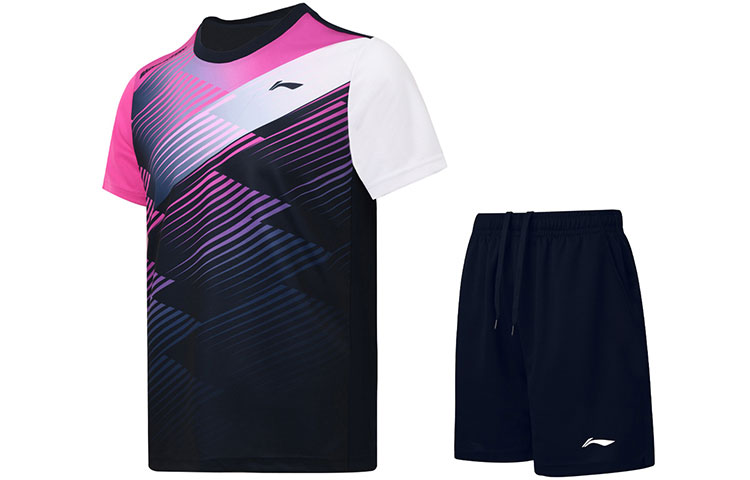 Li Ning Badminton Collection Casual Sportswear Men’s Crew Neck Moderate