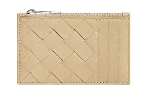Bottega Veneta Cow Leather Card Holder Women's Oat