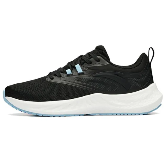 ANTA Martian Foam Running Shoes Men Low-Top Black/Waterfall Blue