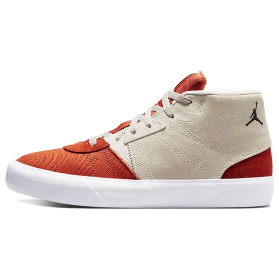 Jordan Series Skateboarding Shoes Men Mid-top Beige/Orange