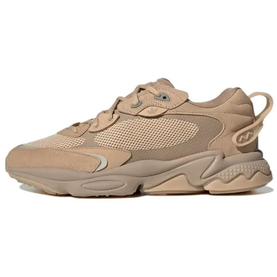 Adidas Originals Ozweego Lifestyle Shoes Unisex Low-top Creamy Yellow//brown