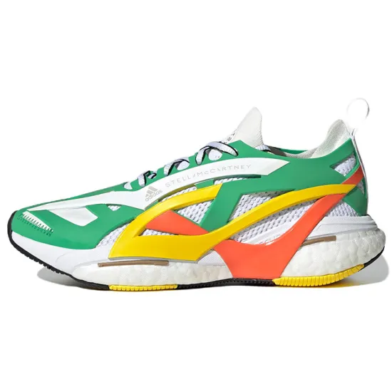 Adidas Solarglide Stella McCartney Green Cloud White Semi Impact Orange Women's