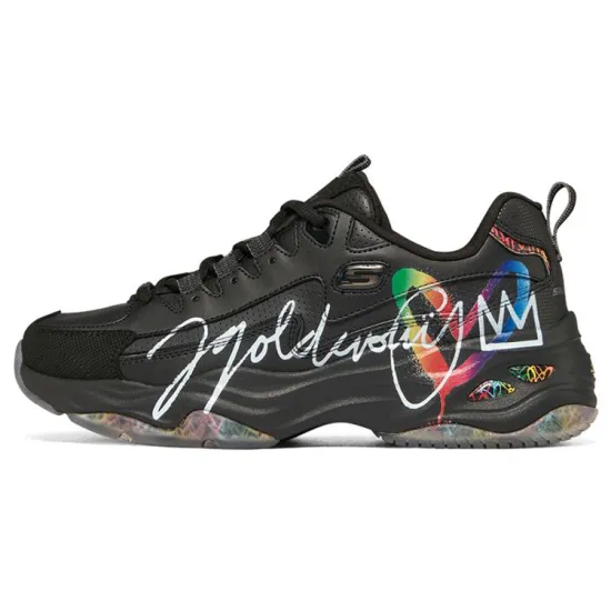 Skechers D'LITES 4.0 Cushioning Anti Slip And Wear Resistant Low Top Casual Shoes Women's Black