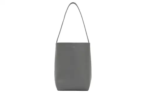 THE ROW Leather Shoulder Bag, Handbag Women's Gray