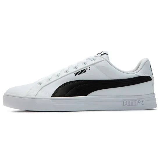 Puma Smash Vulc Skateboarding Shoes Unisex Low-top White/black