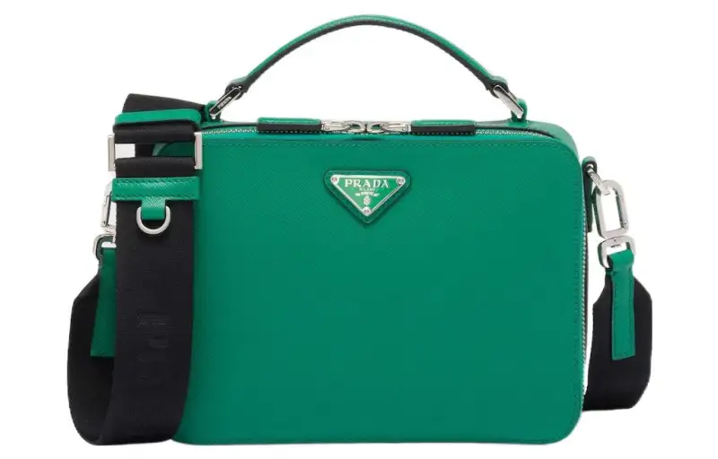 PRADA Saffiano Leather Handbag Men's Mango