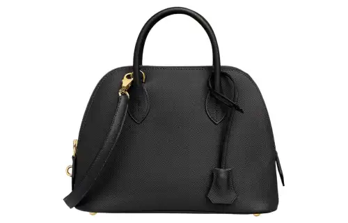 HERMES Bolide Epsom Calfskin Bowling Bag, Handbag, Shoulder Bag, Crossbody Bag Women's Noir Black