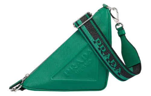 PRADA Saffiano Triangle Bag Mango