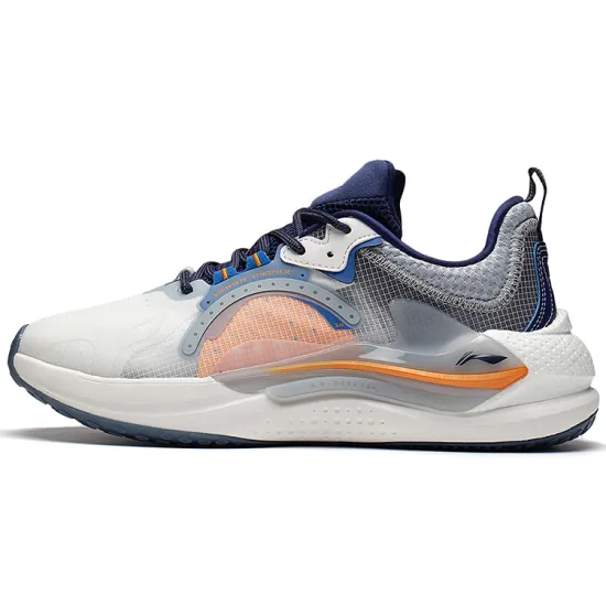 LINING Spark Casual Shoes Men Low-Top Mist White/Deep Purple Blue