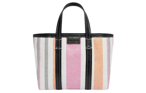 Balenciaga Sheepskin Shopping Bag, Shoulder Bag Small Women's Pink Gray