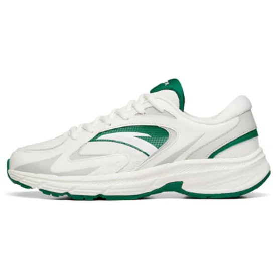ANTA AT952 Running Shoes Men Low-Top Ivory White/Sage Green/Light Gray