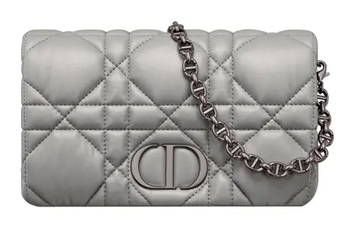 DIOR Cow Leather Shoulder Bag, Crossbody Bag Women's Gray